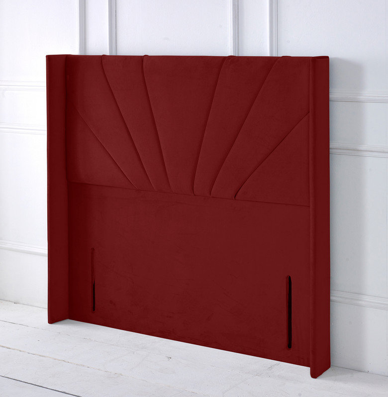 Upholstered Headboard, Burgundy, Single (3')