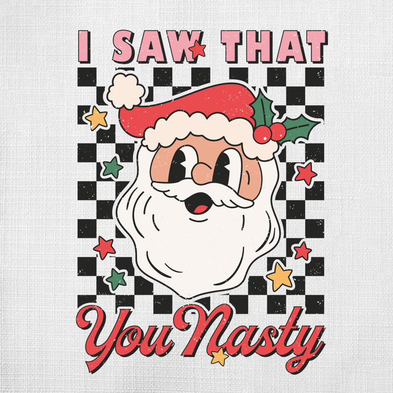 Coussin décoratif en polyester Christmas_Distressé_8, 18 po x 18 po
