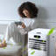 Climatiseur portatif 10 000 BTU - Refroidit 450 pieds carrés, 3-en-1 (refroidissement / déshumidification / ventilateur), télécommande + ensemble d'installation, blanc