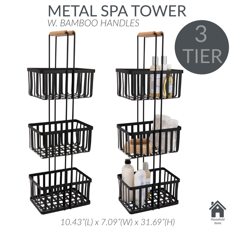 Arcangelo Metal Bathroom Shelves