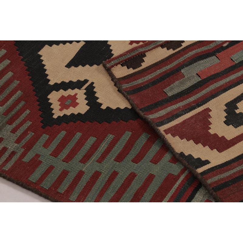 Kilim/Flatweave One-of-a-Kind 3'0x15'0 Hand Knotted Area Rug