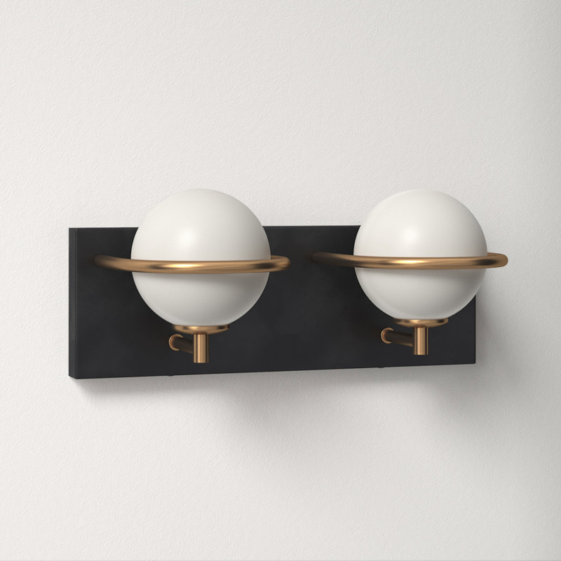 Bertram 2 Light Frosted Dimmable Vanity Light