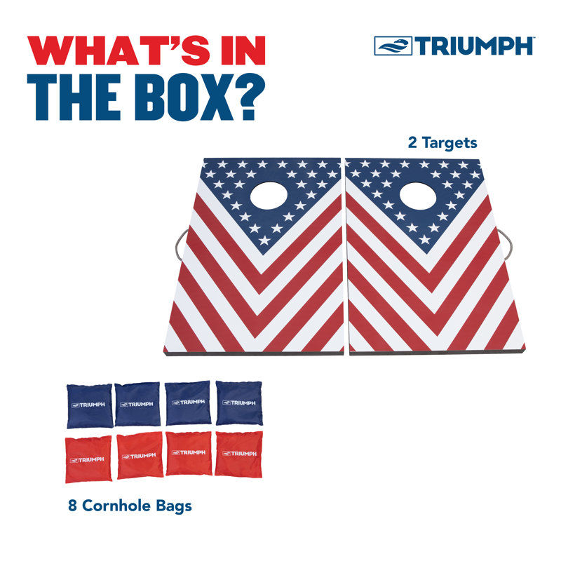 Patriotic LED 2x3 Cornhole Set with Bean Bags