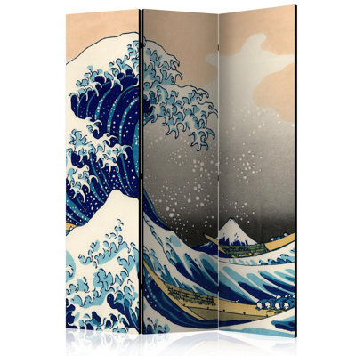 135cm W x 172cm H 3 - Panel Wood Folding Room Divider