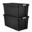 Sterilite 50 Gal Rugged Industrial Stackable Storage Tote w/ Lid, 9 Pack-98904358