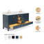Meuble-lavabo double en bois massif 73 po avec plateau en quartz blanc pur Cambridge-1132349319-1181083682