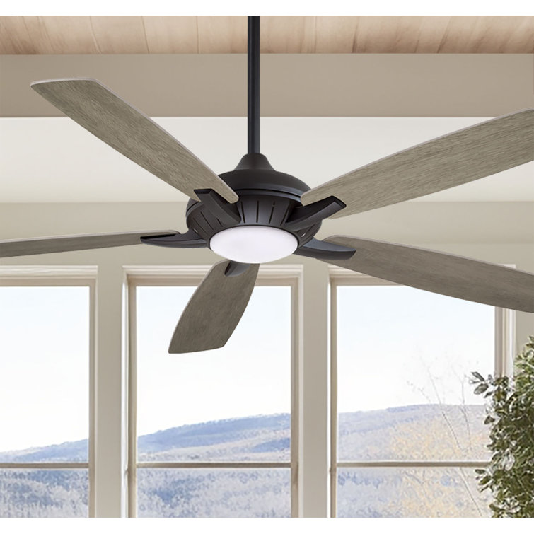 60" Dyno 5 - Blade LED Smart Standard Ceiling Fan with Remote Control and Light Kit Included