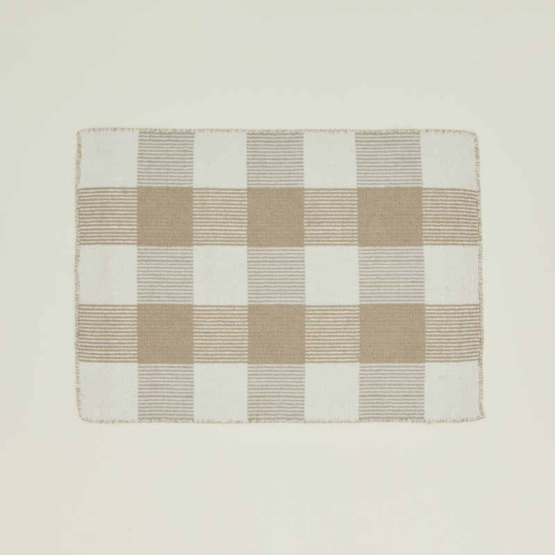 Tapis simple en laine, Rectangle 9 pi x 12 pi, Lin / ivoire