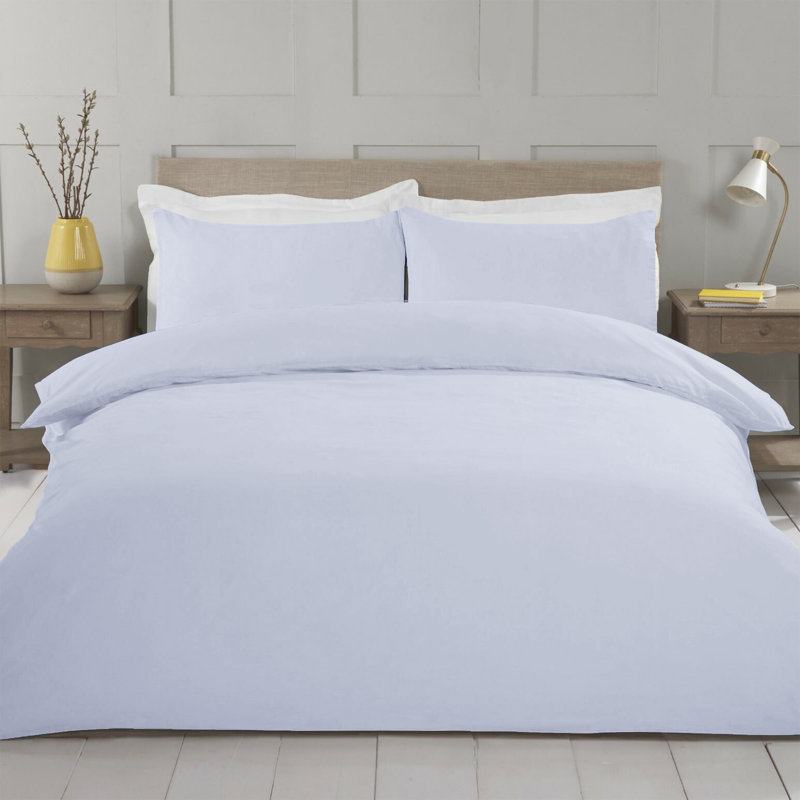 Microfiber Duvet Cover Set Set, Single Duvet Cover Set + 3 Additional Pieces, White