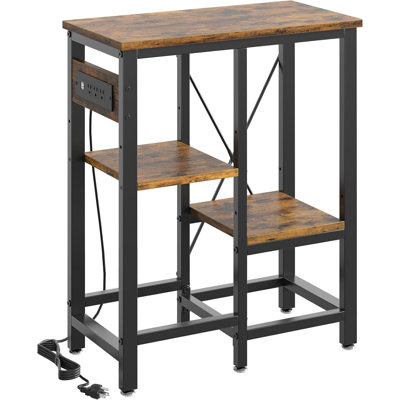 Support d'aquarium de 10 gallons avec prise de courant, support d'aquarium en métal 20,3 x 10,6