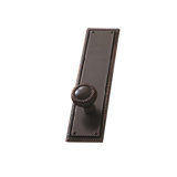 Academy Round Knob with Rectangle Rosette