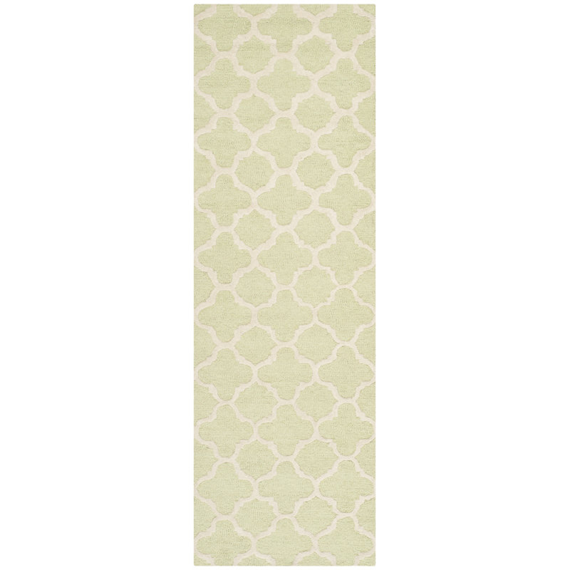 Cambridge Hand Tufted Wool Geometric Rug, Runner 2'6" x 12'