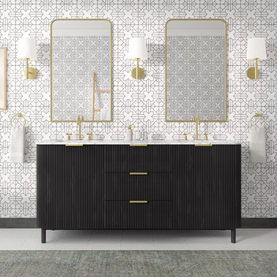 Meuble-lavabo double 72 po Nova