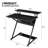 2-Tier Standing Computer Desk, Laptop Table Workstation with Keyboard Monitor Shelf and Host Rack
