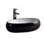 Modern Vitreous China Oval Vessel Bathroom Sink