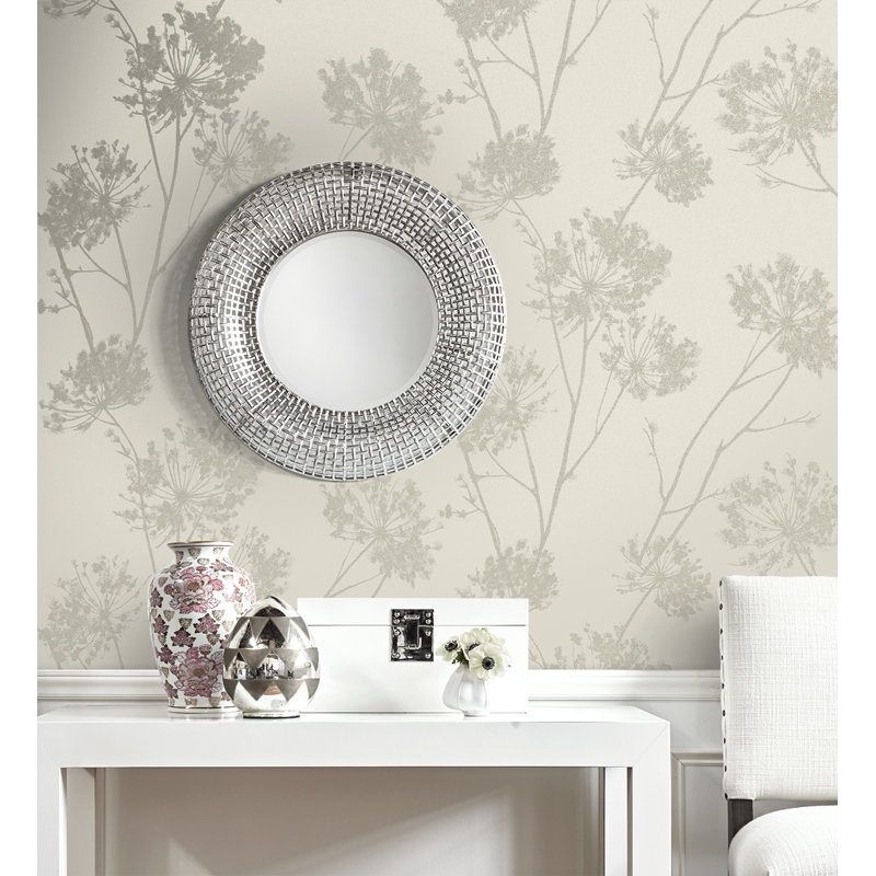 Rouleau de papier peint L 33 pi x l 20,9 po Hansruhelm, Champagne