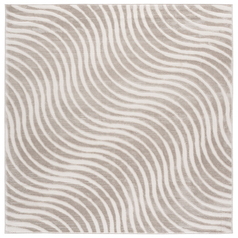 Saylor 132 Performance Abstract Rug, Square 6'3"