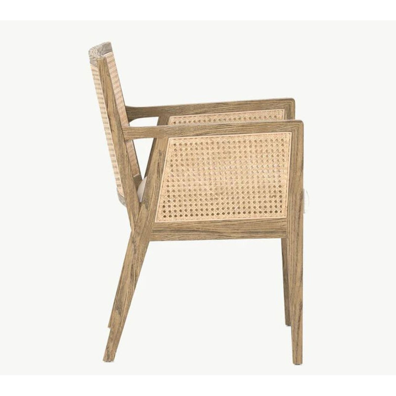 Chaise de salle à manger Toscana Cane, Naturel
