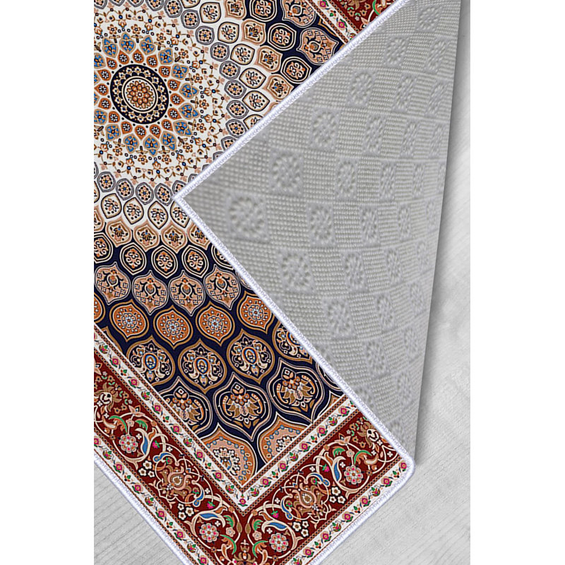 Luxurious Woven Area Rug, 100% Polyester, 23.6 x 39.4 inches | 650 g/m², 0.3 in Pile Height | Antibacterial, Non-Slip PVC Dot Underside, Machine Washable | 3D Digital Printing, Perfect for Living Room & Bedroom Decor