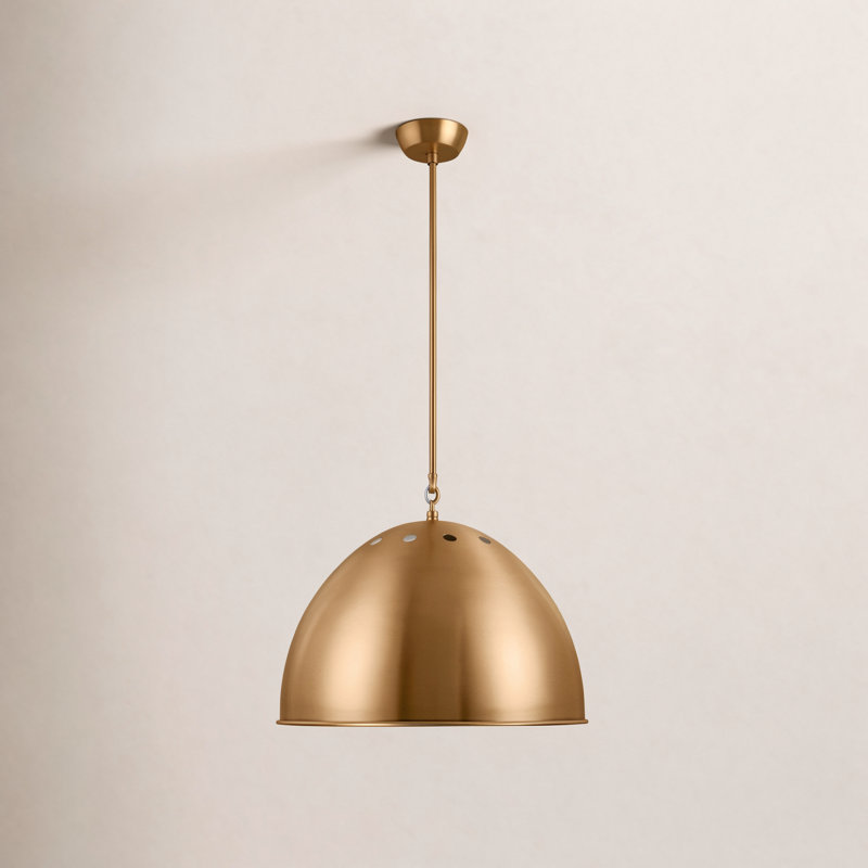 Robbie 1 - Light Pendant, 16.38" H x 20.38" W x 20.38" D, Burnished Brass