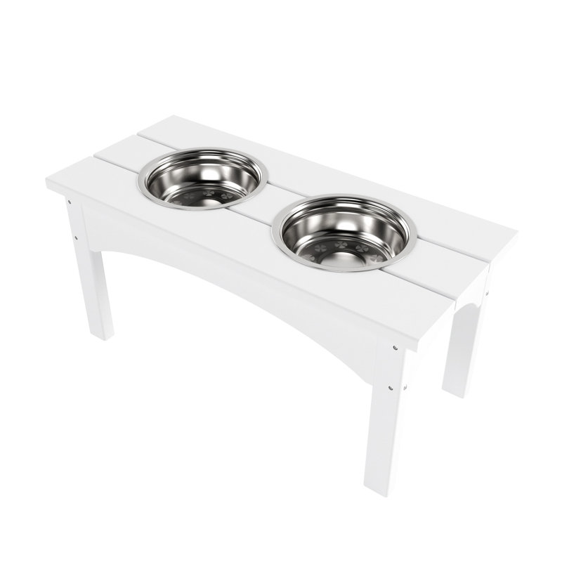 Mangeoire double Hadburg, Blanc