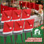Ensemble de 6 housses de chaises de père Noël pour la décoration de salle à manger de Noël