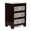 Table de chevet 3 tiroirs en bois