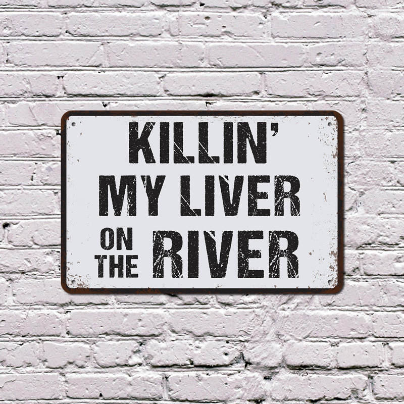 Enseigne en plastique 8 po x 12 po «Killing Myoie On The River»