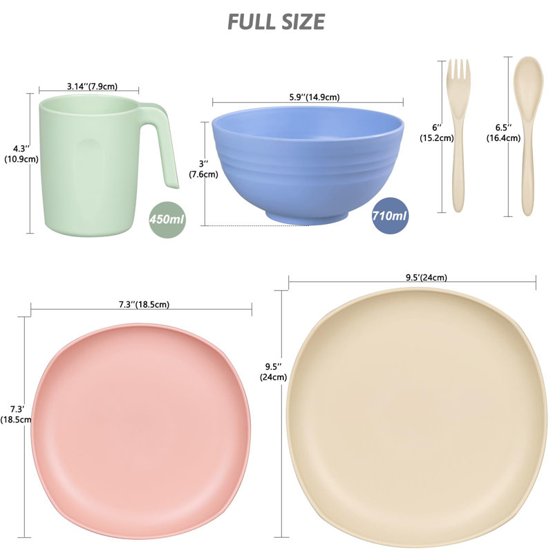 Amairany 56 Piece Dinnerware Set - Service for 8