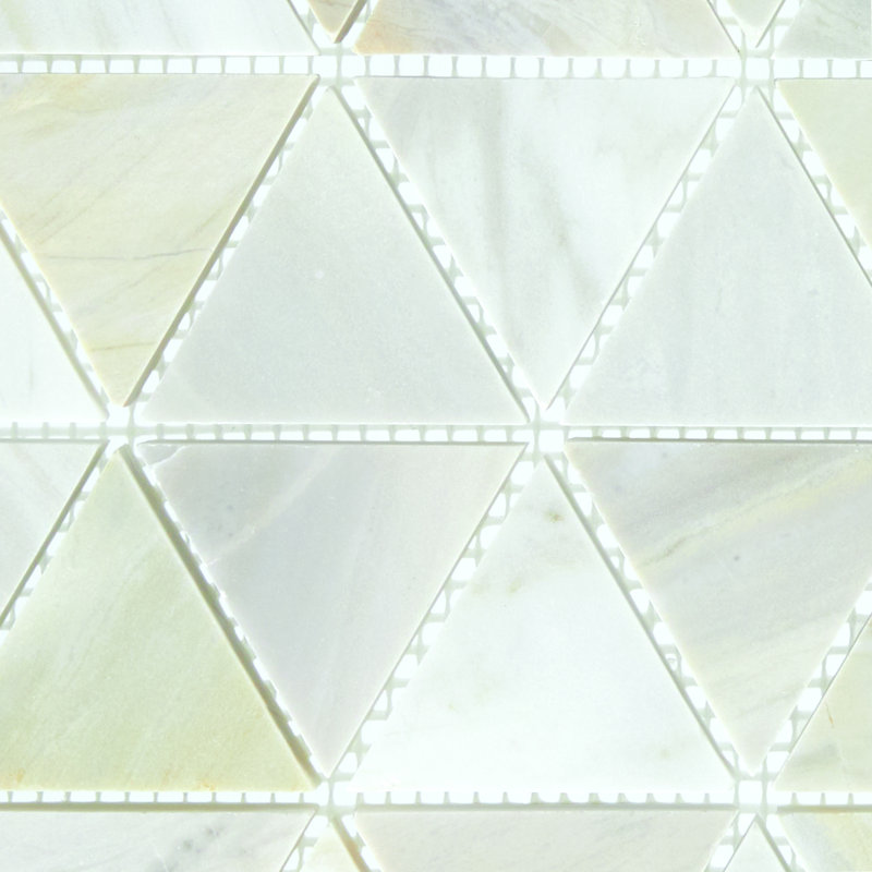 Pietra Divina 12" x 12" Natural Stone Mosaic Wall Tile, Namaste Green/Brown