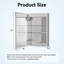 50mm W 71mm H Frameless Medicine Cabinet Mirror 3 Adjustable