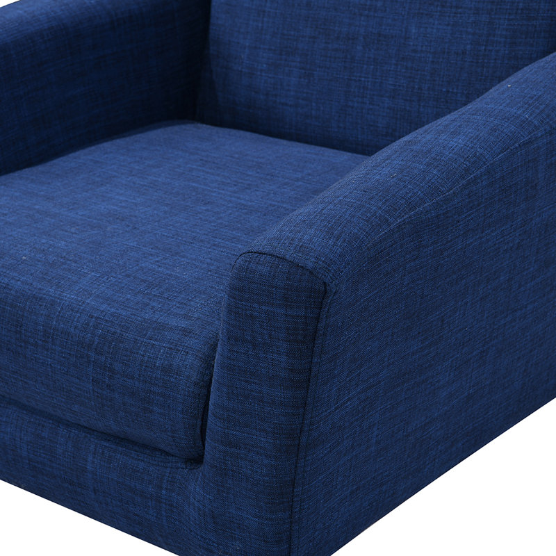 Fauteuil large 30 po Wellesley, Lin bleu foncé