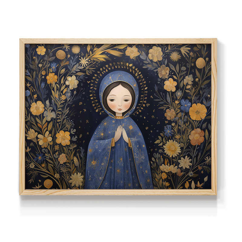 Série religieuse - Impression encadrée - Restickable, H 8 po x l 10 po, Naturel