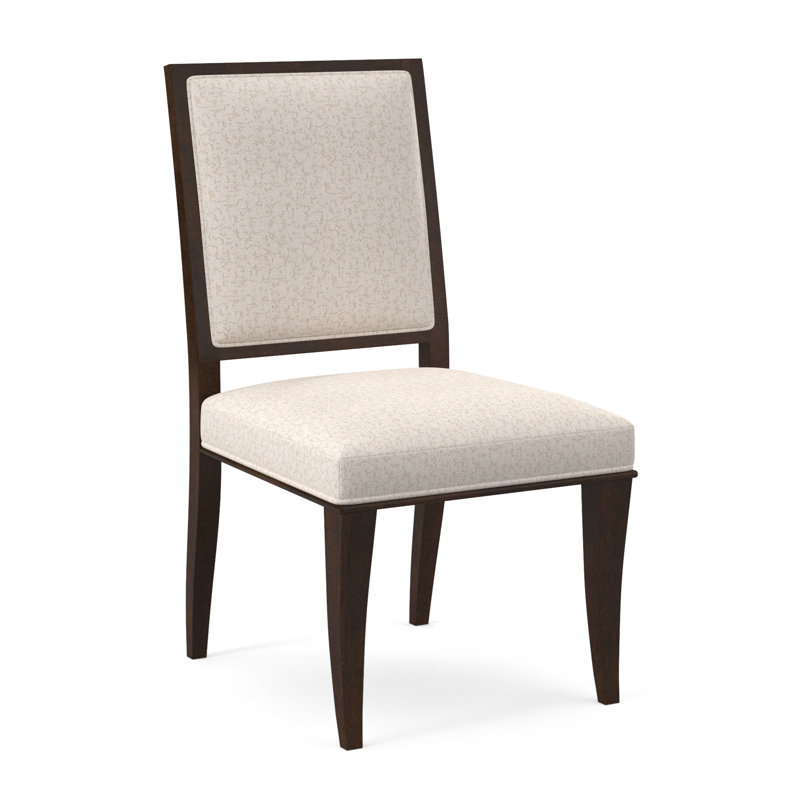 Chaise d'appoint en tissu Princeton, Noyer américain, Neige Polly