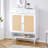 Modern minimalist storage cabinet, rattan shoe cabinet, bed top cabinet