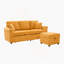 L-Shaped Sectional Sofa With Pull-Out Storage, Ottoman, Pillows, USB Charging, Cup Holder And Convertible Design For Living Room And Apartment-1182208593