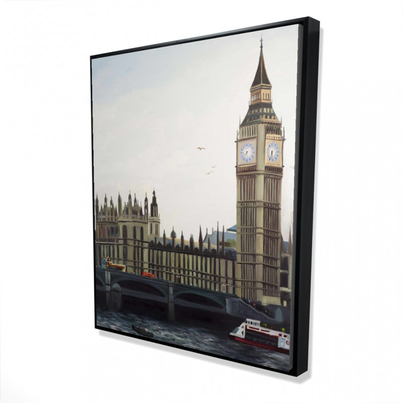 Horloge Big Ben, tour Elizabeth à Londres, reproduction sur toile