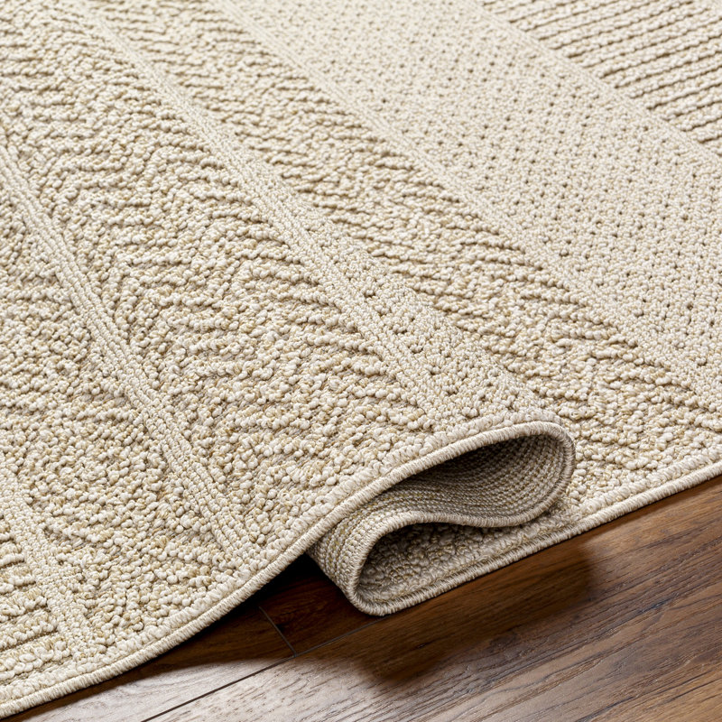 Tayari Striped Indoor / Outdoor Rug, Rectangle 5'3" x 7'