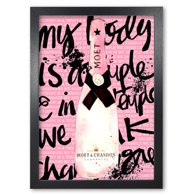 My Body Is A Temple Moet - Print