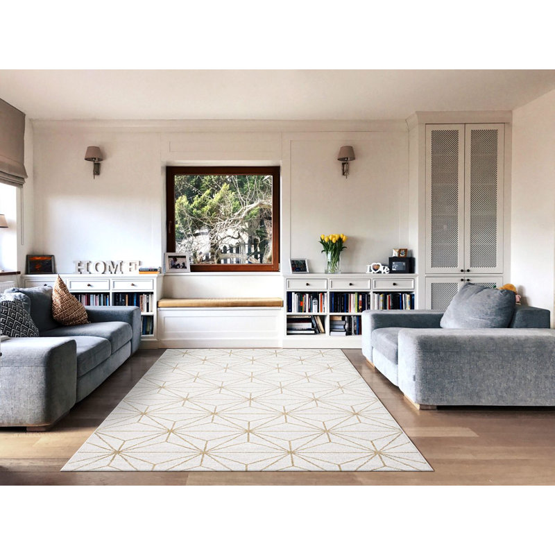 Adame Geometric Area Rug, Rectangle 160 x 230cm