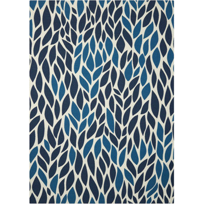 Tapis bleu moderne Dian
