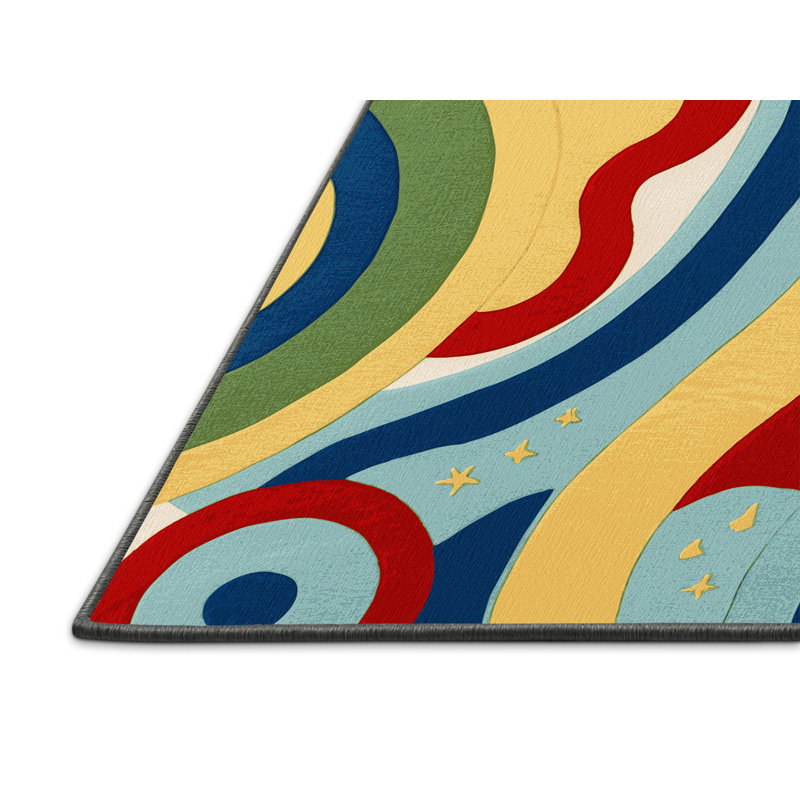 Perky Dash Rug, Rectangle 6' x 9'