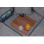 Canapé d'angle modulaire en tissu chenille de 128 po de largeur avec méridienne, porte-gobelets et ports de recharge-384314419