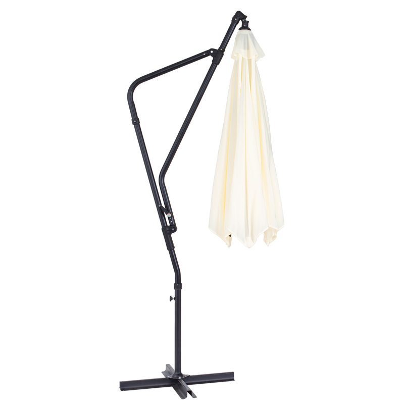 Parasol en porte-à-faux 116 po Monje, Blanc
