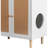  Litter Box Enclosure Side Table in White