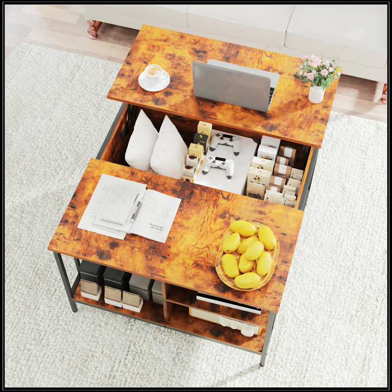 Table basse à plateau relevable Farmhouse