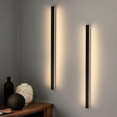 Danazia Black LED Flush Mounted Sconce