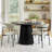 Upholstered Dining Chair With Metal Legs-453996677