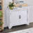 40"  Console Table With Storage Shelf, Retro Entryway Table With Adjustable Storage Shelf, Sofa Couch Table For Hallway, Entry Way, Living Room, Foyer,  Antique White