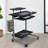 Hurrem Rectangle Computer Desk with Hutch-1740069635